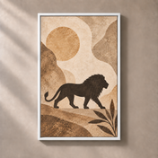 FNR frame preview white | Lion in Soft Earth