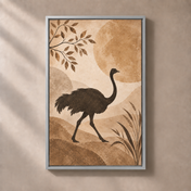 FNR frame preview silver | Ostrich in the Pale Light