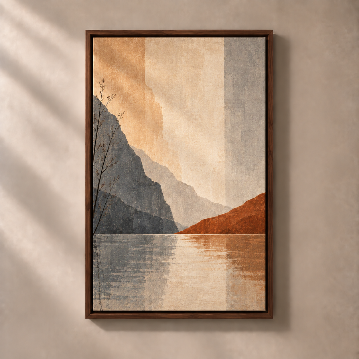 FNR frame preview walnut | Quiet Reflection No.2