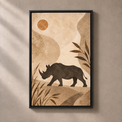 FNR frame preview black | Rhino Across the Dust