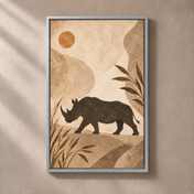 FNR frame preview silver | Rhino Across the Dust