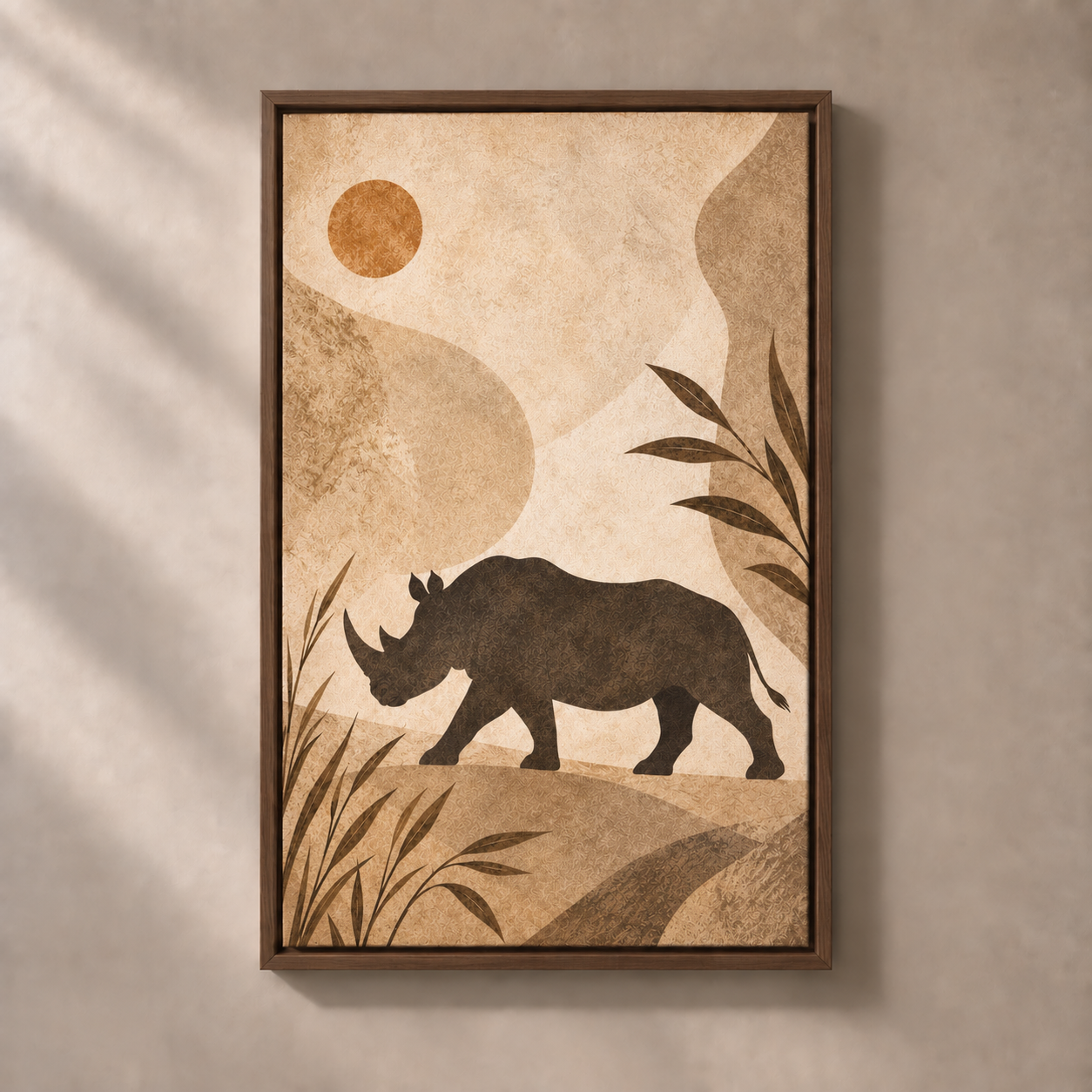 FNR frame preview walnut | Rhino Across the Dust