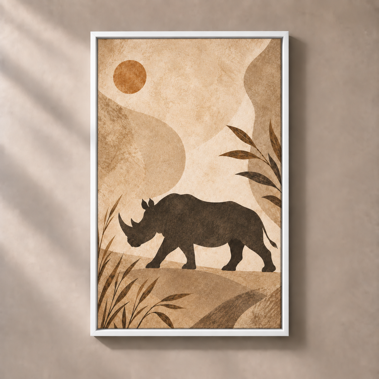 FNR frame preview white | Rhino Across the Dust