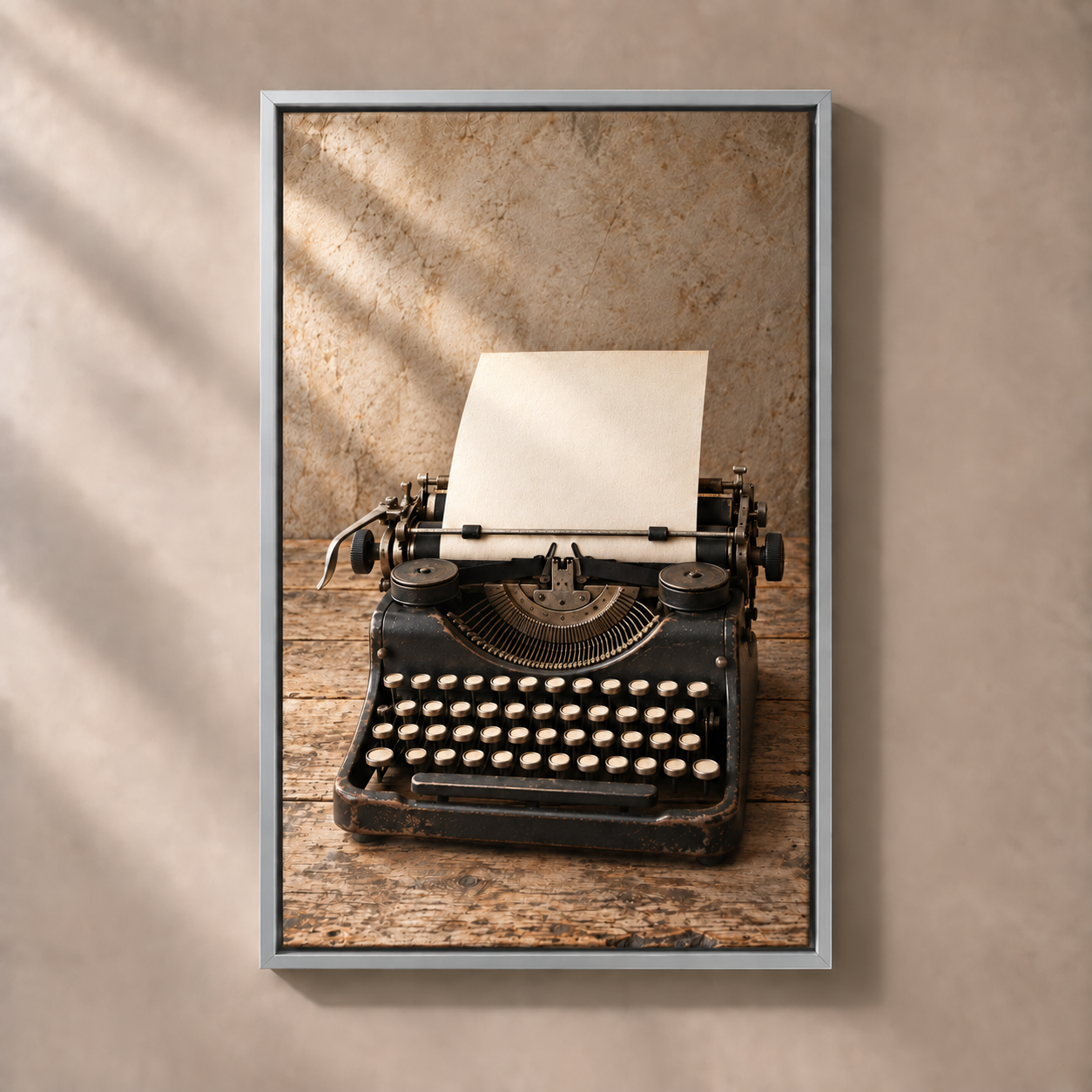 FNR frame preview silver | The Letterpress Atelier