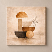 geometric earth harmony square canvas standalone mockup