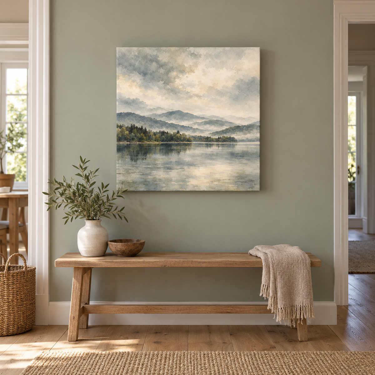Lake Beneath the Mist - Canvas
