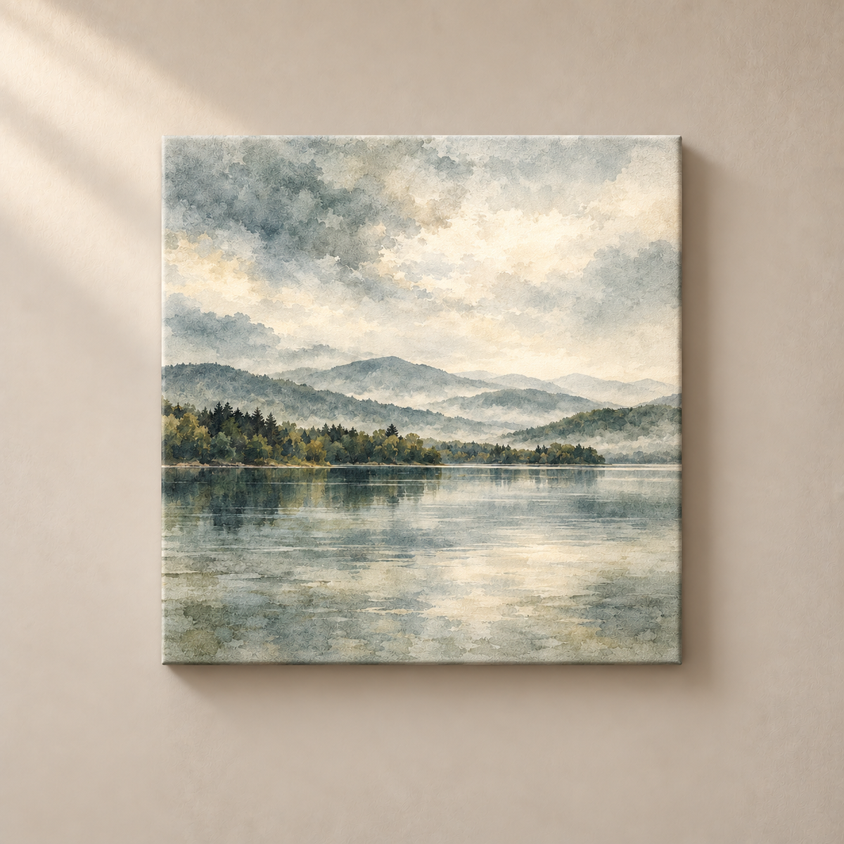 Lake Beneath the Mist - Canvas