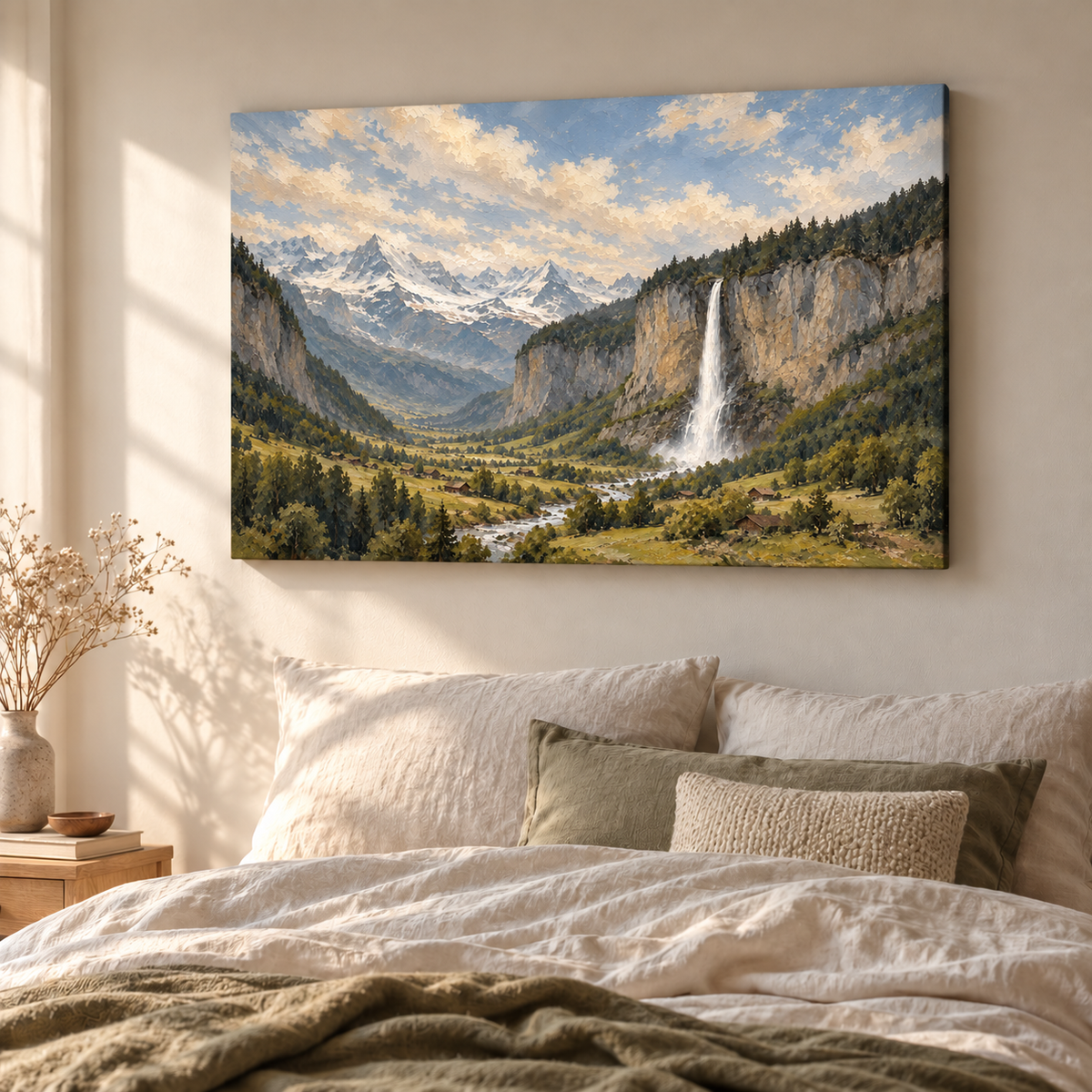 Lauterbrunnen Falling Light - Canvas