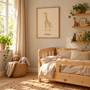 Little Giraffe posterugc with example name Oliver
