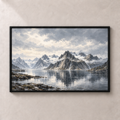 Lofoten Silver Horizon horizontal poster standalone