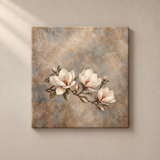 Magnolia Softness frameless square canvas