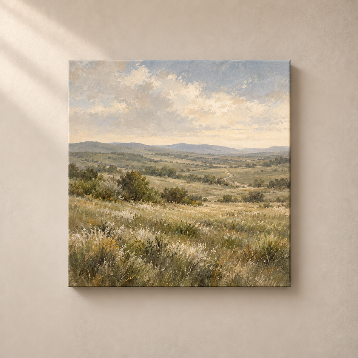 Meadow in Pale Air - Canvas