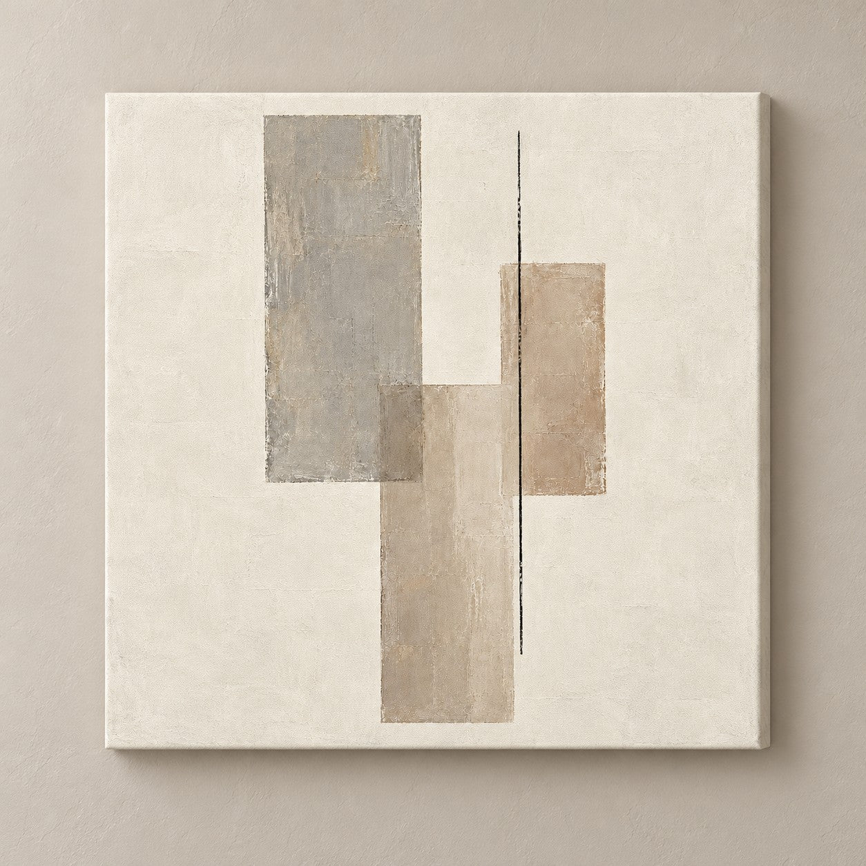 measured calm square canvas standalone mockup