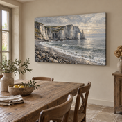 Normandy Chalk Coast horizontal canvas lifestyle