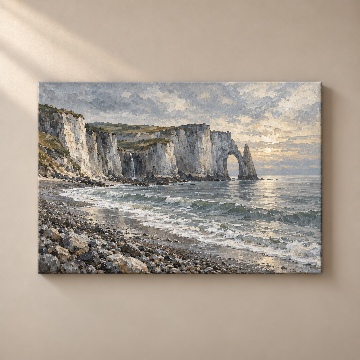 Normandy Chalk Coast horizontal canvas standalone