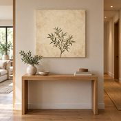 Olive Branch Study 60 x 60 cm canvas in a European interior