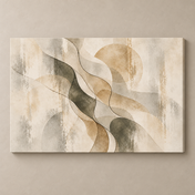 Organic Earth Forms horizontal canvas standalone mockup
