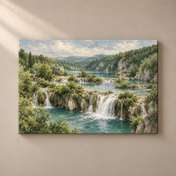 Plitvice Still Waters horizontal canvas standalone