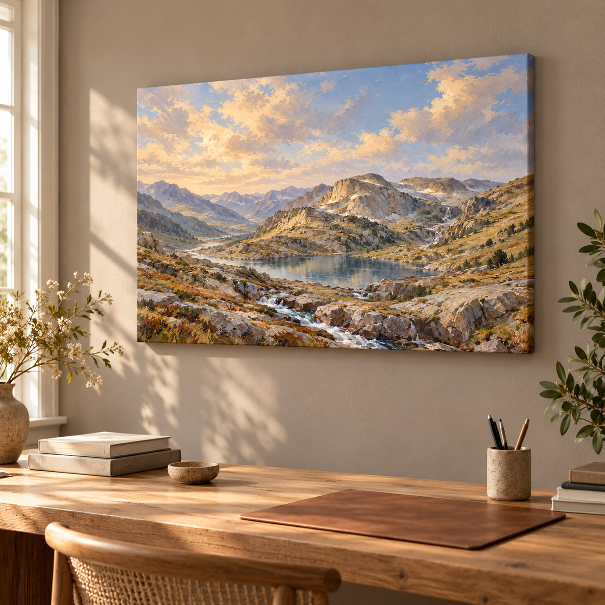 Pyrenean Lake Silence - Canvas