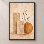 Quiet Ochre portrait poster standalone