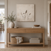 Reed and Shadow 60 x 60 cm canvas in a European interior