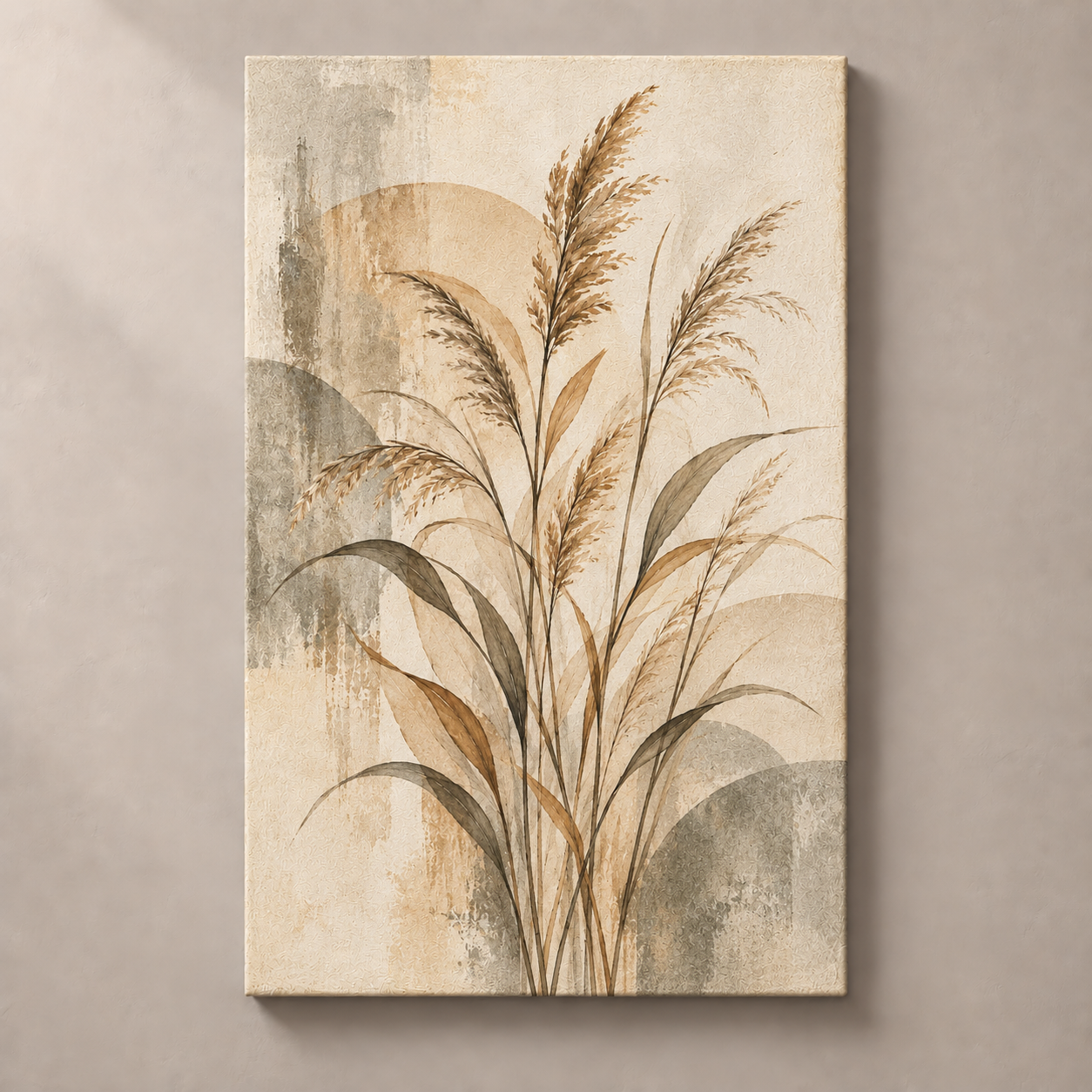 Reeds In Still Air - vertical canvas product view