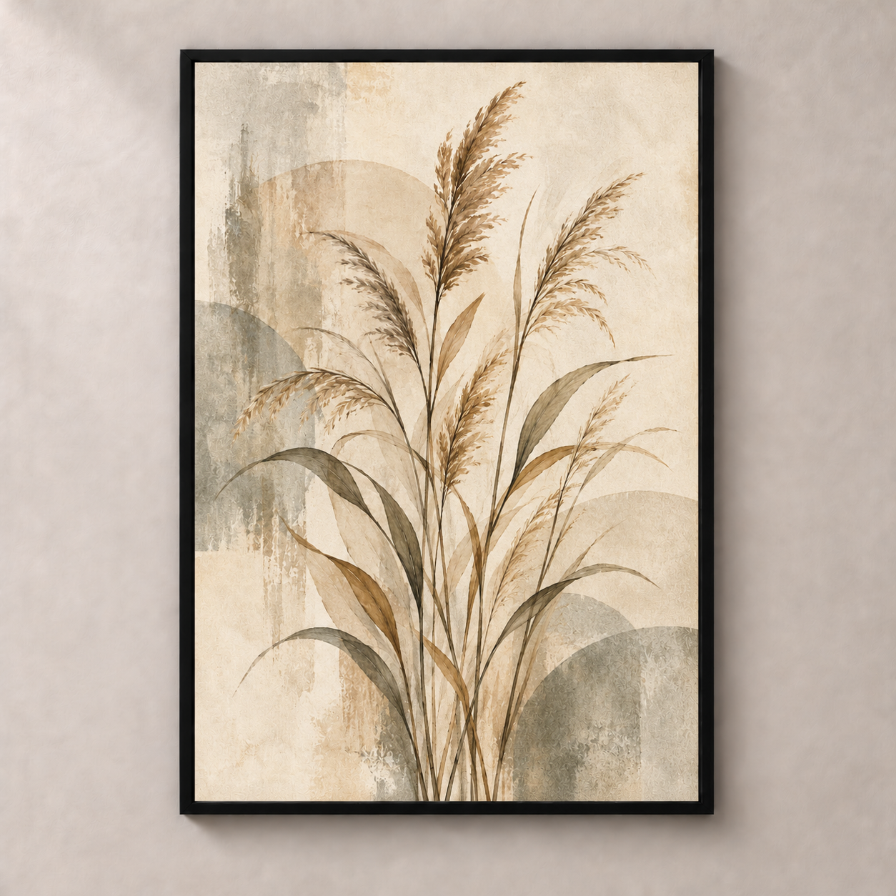 Reeds In Still Air - vertical poster product view