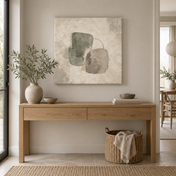 Sage Interval 60 x 60 cm canvas in a European interior