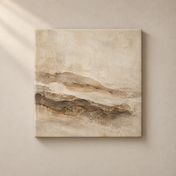 Sandstone Echo frameless square canvas