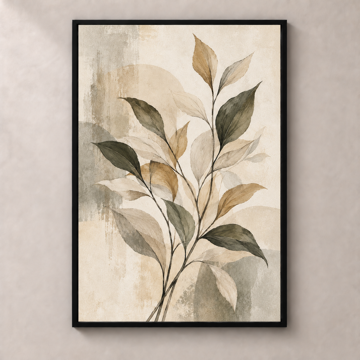 Serene Botanical Lines - Poster