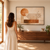 Soft Geometry horizontal poster lifestyle