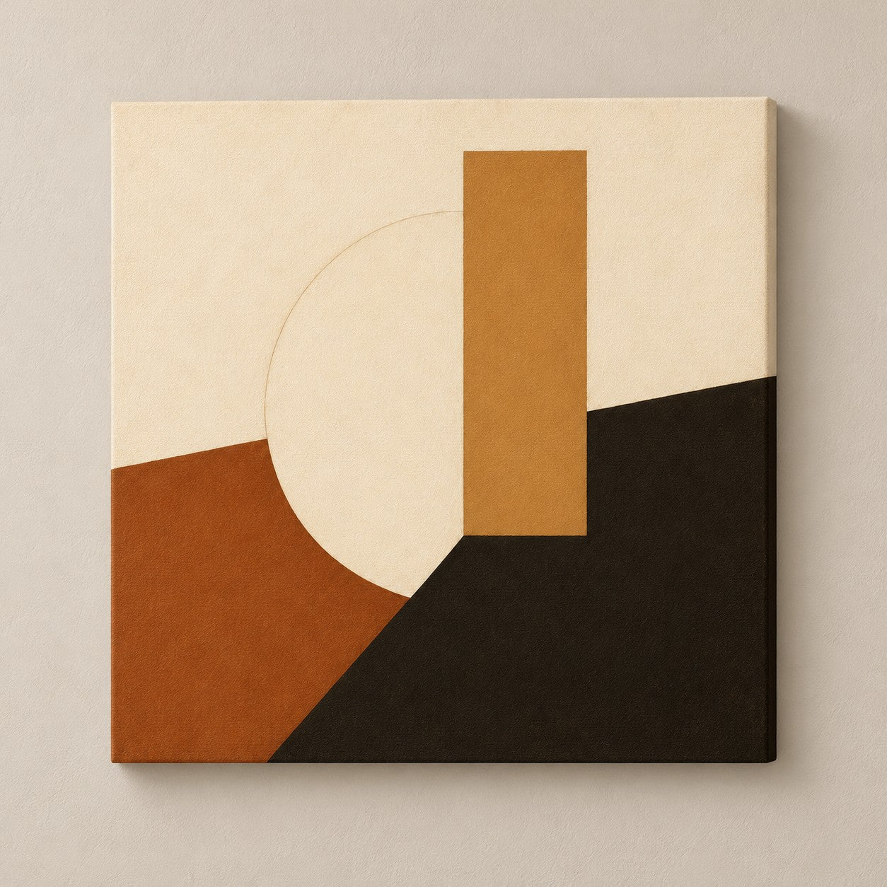 soft sun square canvas standalone mockup