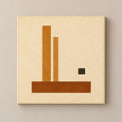 soft sun still interval square canvas mockup