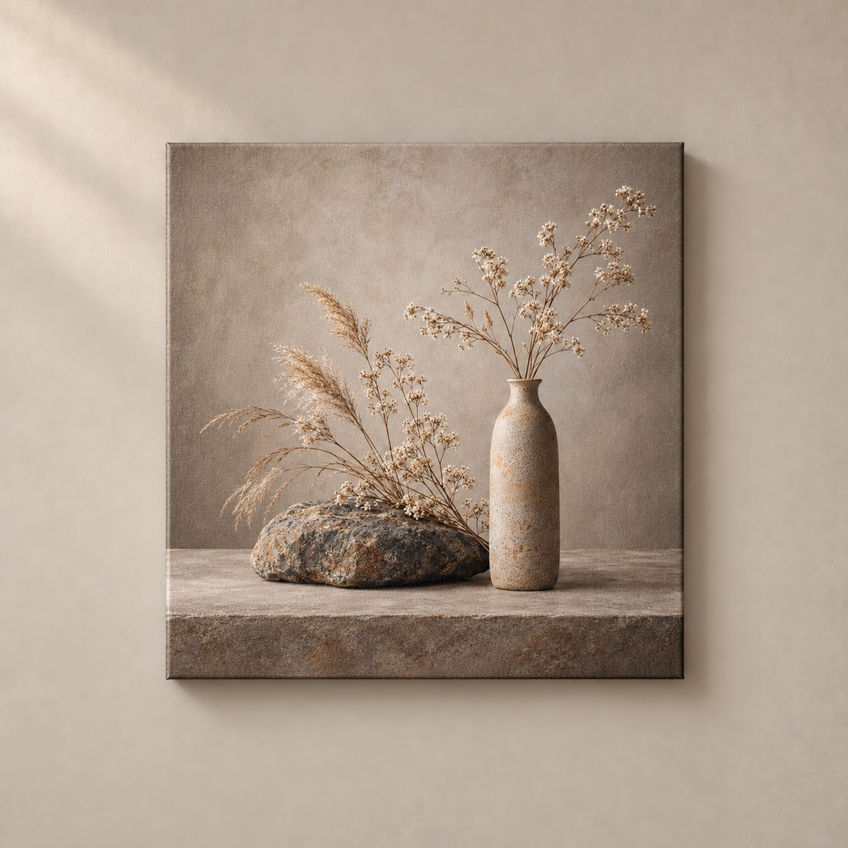 Stone and Stem - Canvas