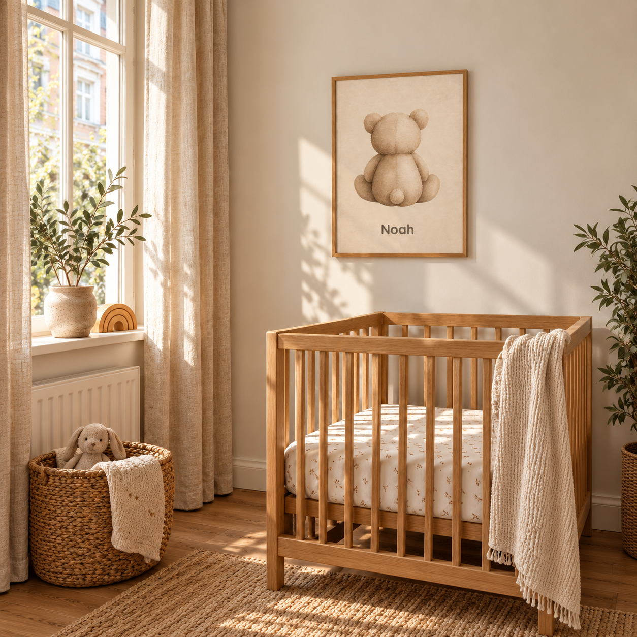 Teddy Bear posterugc with example name Noah