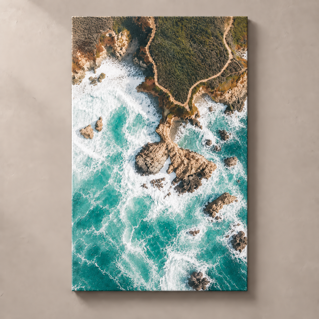 Tidal Memory verticaal canvas standalone mockup