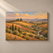 Tuscan Earth Layers horizontal canvas standalone