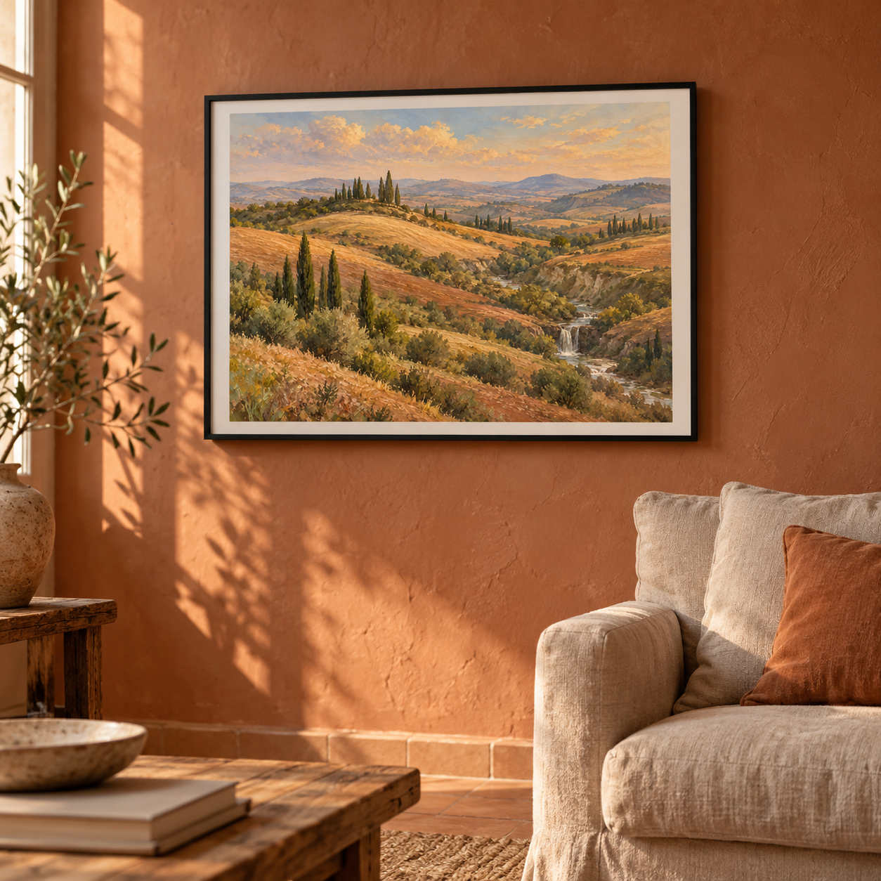 Tuscan Earth Layers horizontal poster lifestyle